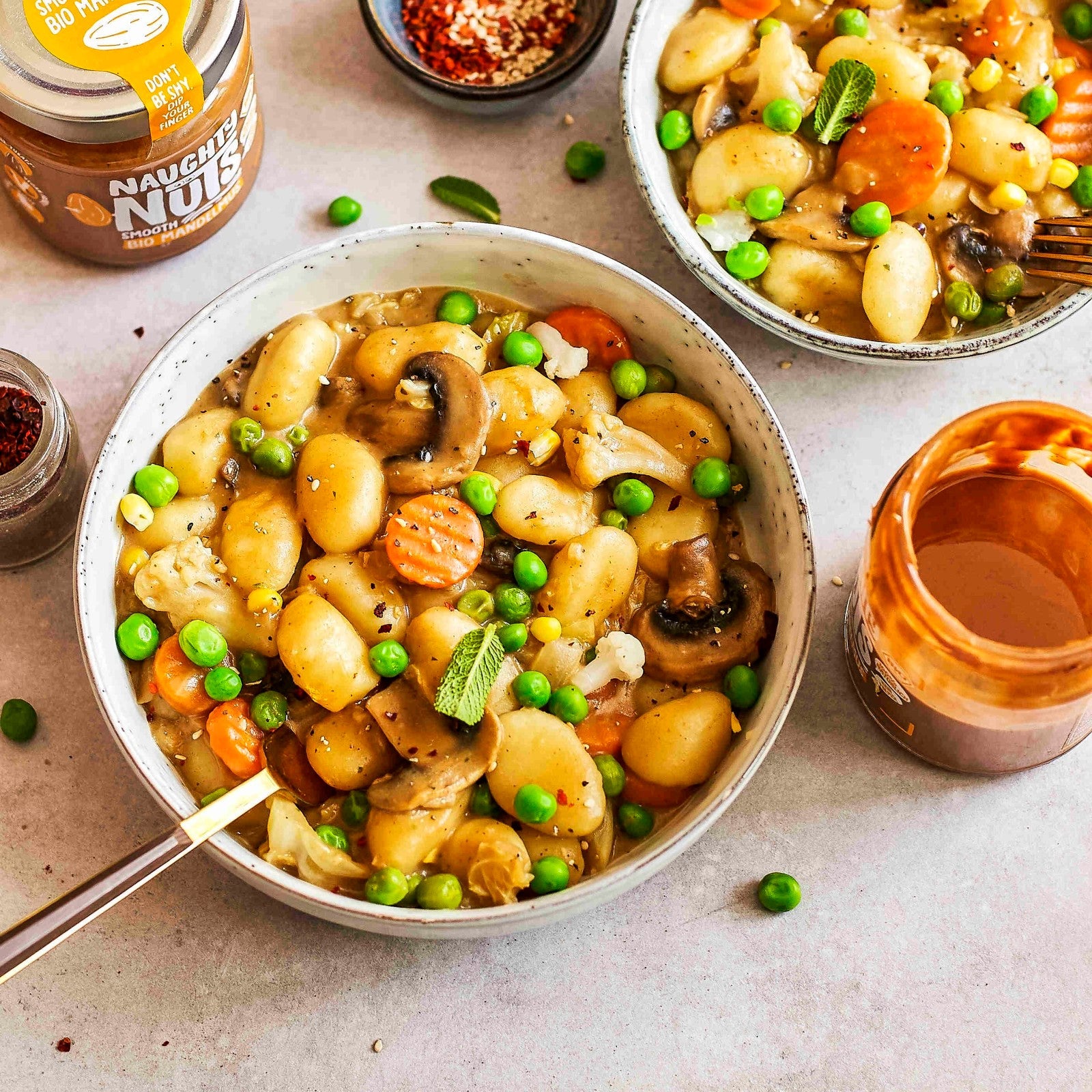 Gnocchis Mandelsoße