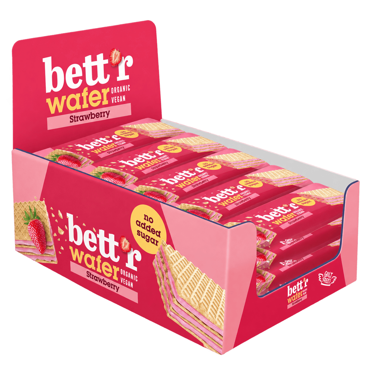Bett'r Waffel Bio Waffel mit Erdbeer-Cashew Creme