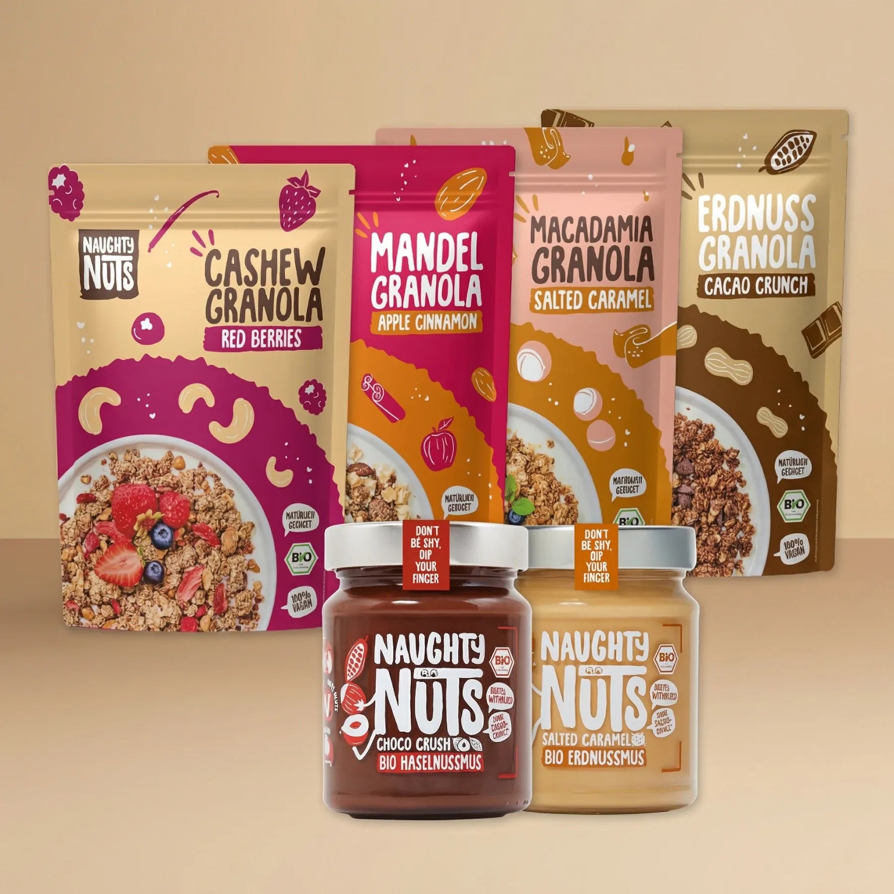 Naughty Nuts Mix-Bundle Granola Einsteiger Paket