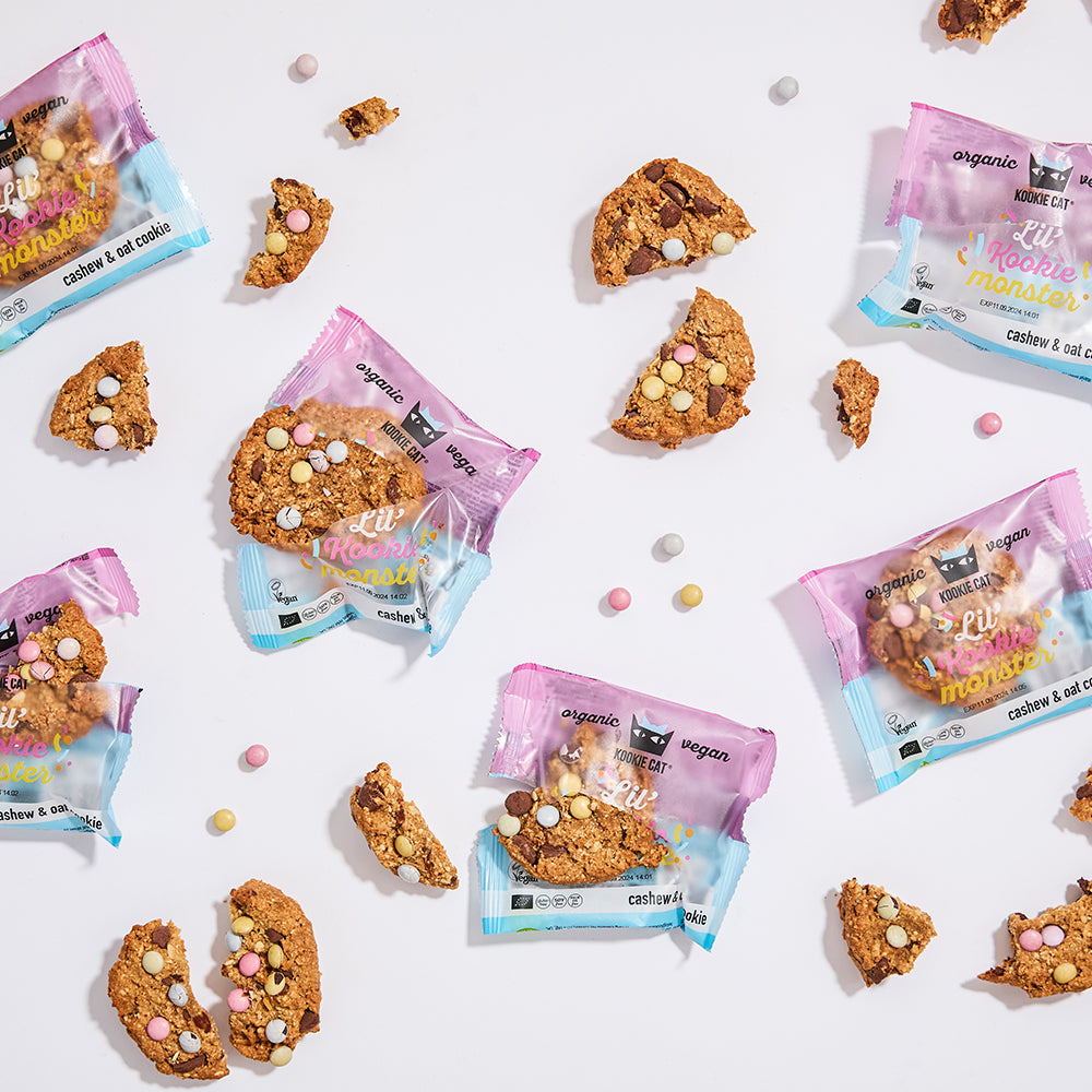 Bio Cookie Lil Monster mit Schokolinsen
