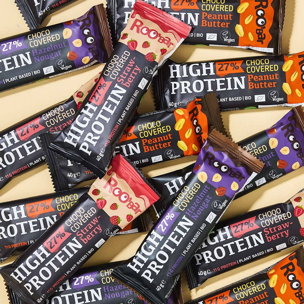 Probierpaket High-Protein Schokoriegel Roobar (15 Riegel)