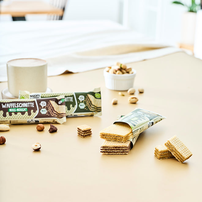 Bio Waffelschnitte Mixed Box (Nuss-Nougat & Pistazie)