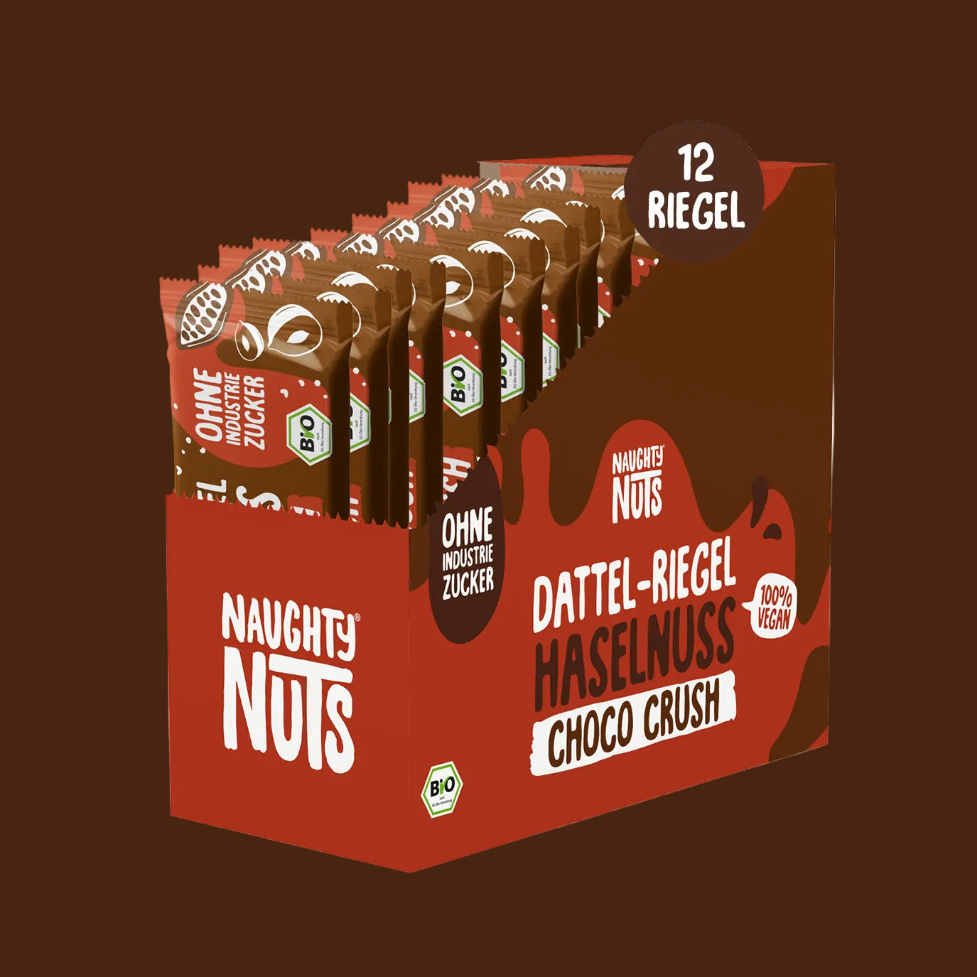 Bio Dattel-Riegel Haselnuss Choco Crush