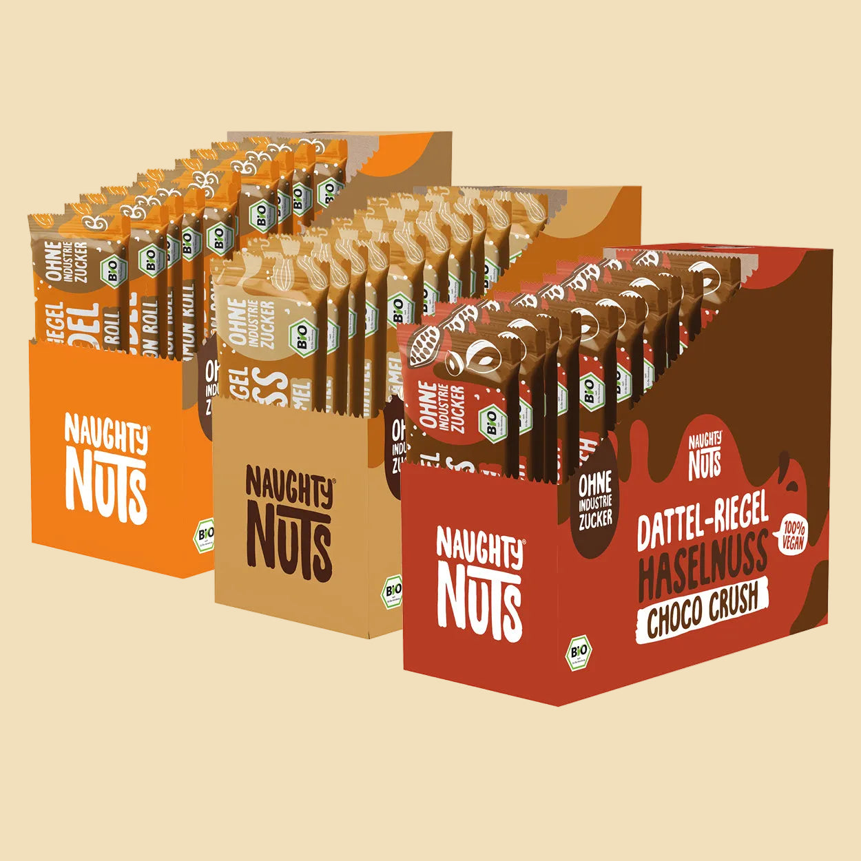 Bio Dattel-Nussmus-Riegel Bundle