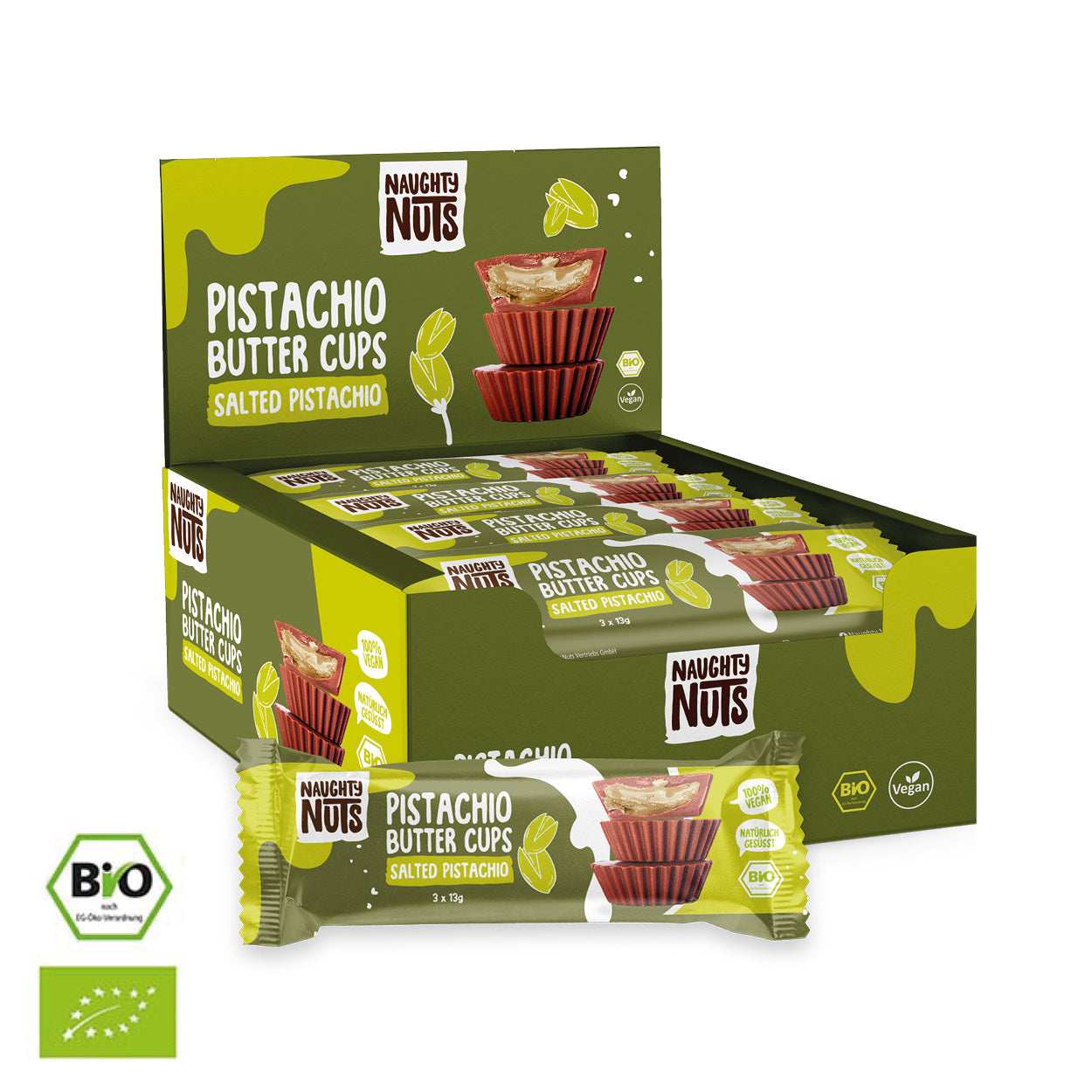 Bio Pistachiobutter Cups Salted Pistachio