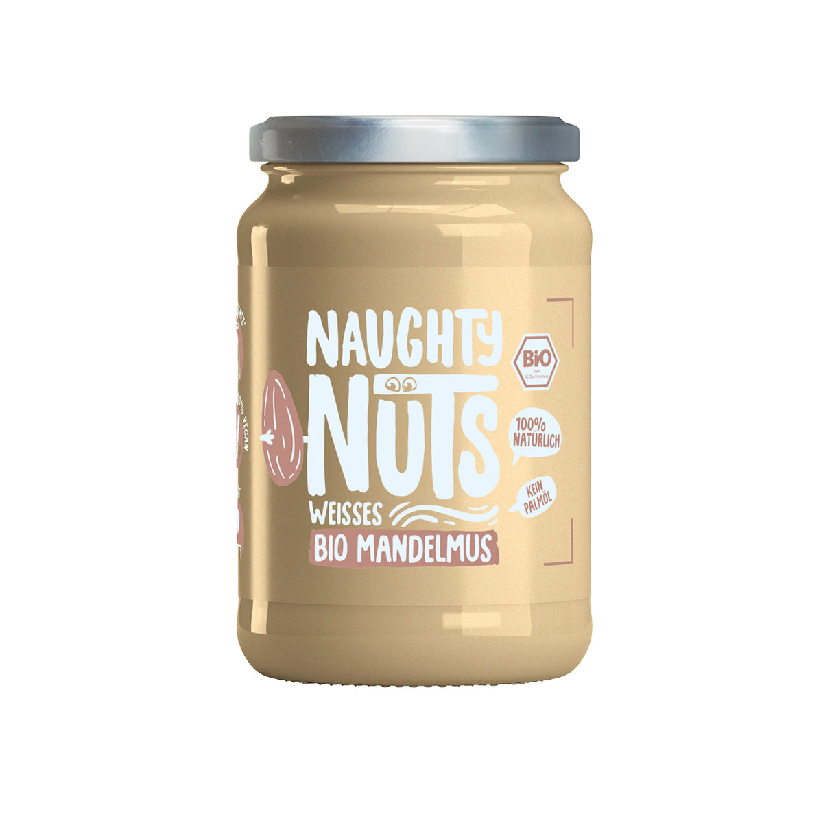 Bio Weißes Mandelmus (500g Glas)