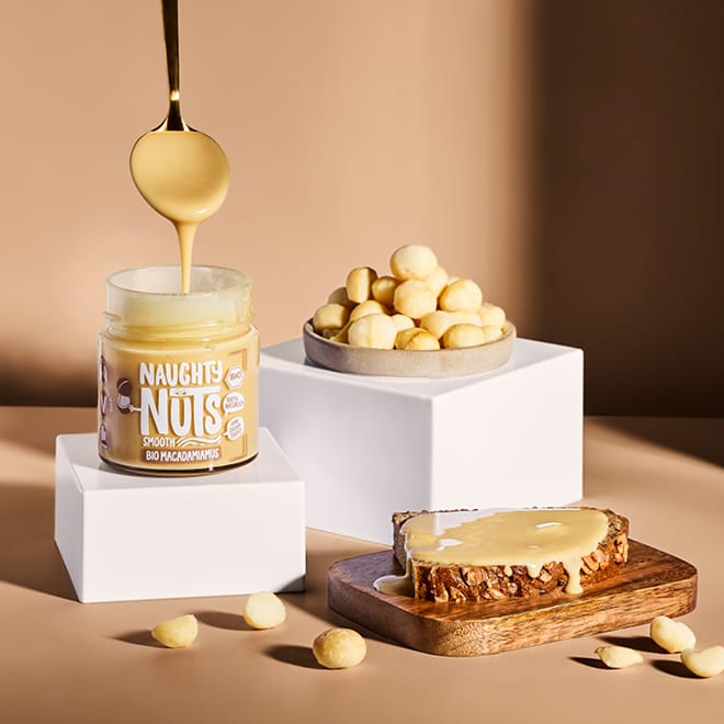 Naughty Nuts Nussbutter Bio Macadamiamus Smooth