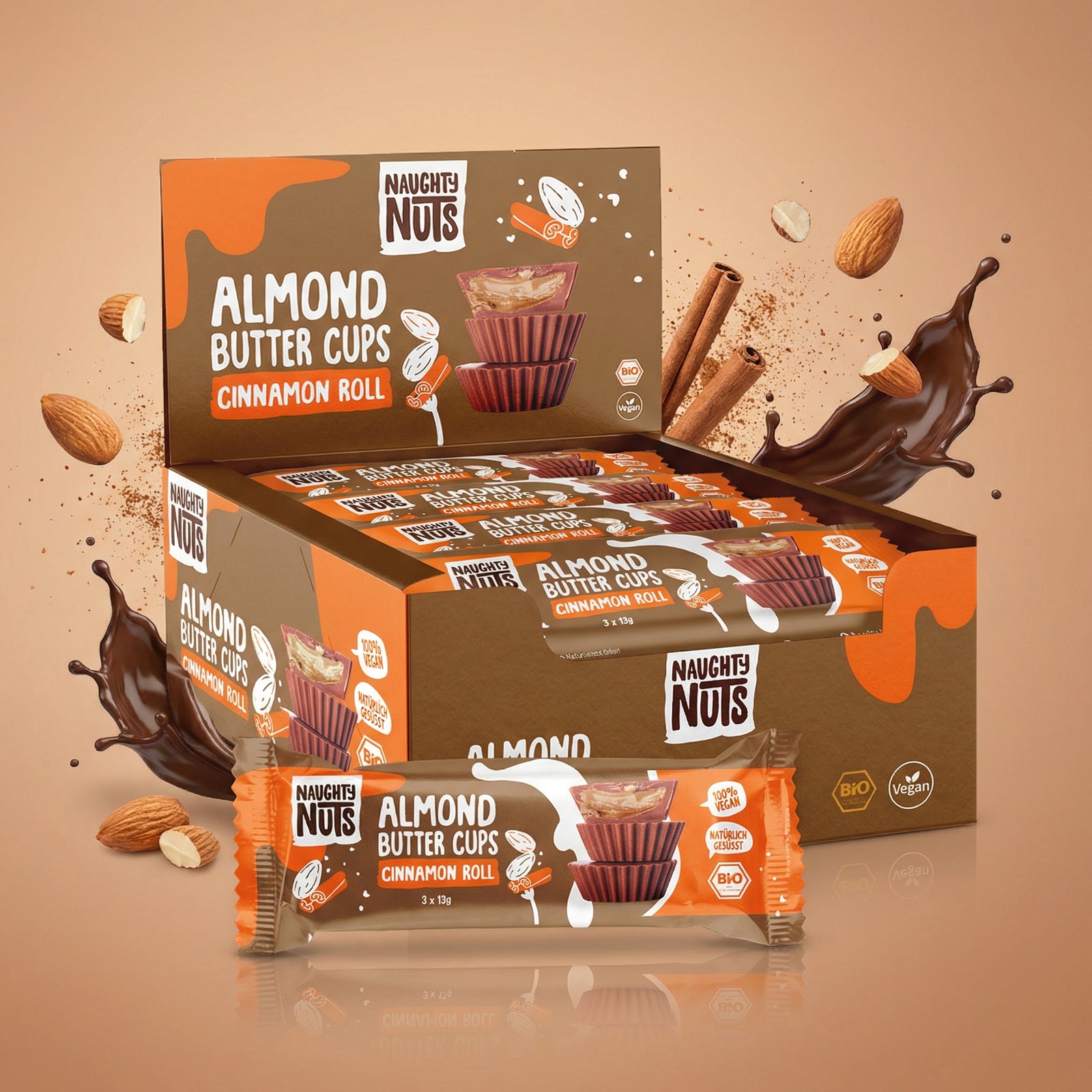 Bio Almondbutter Cups Cinnamon Roll